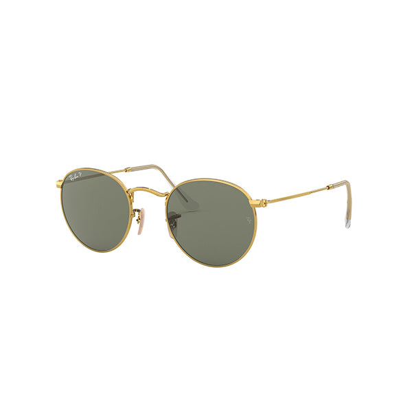 Gafas Unisex Ray-Ban Round Metal Polarizada 50mm RB3447-001/58