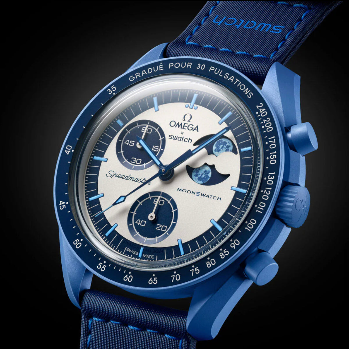 Reloj Unisex Omega x Swatch MISSION TO THE SUPER BLUE MOONPHASE