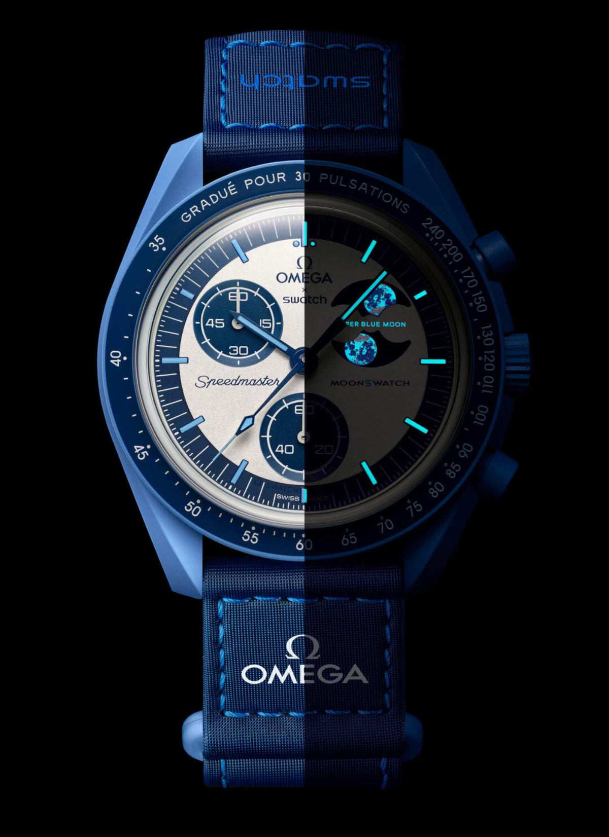 Reloj Unisex Omega x Swatch MISSION TO THE SUPER BLUE MOONPHASE