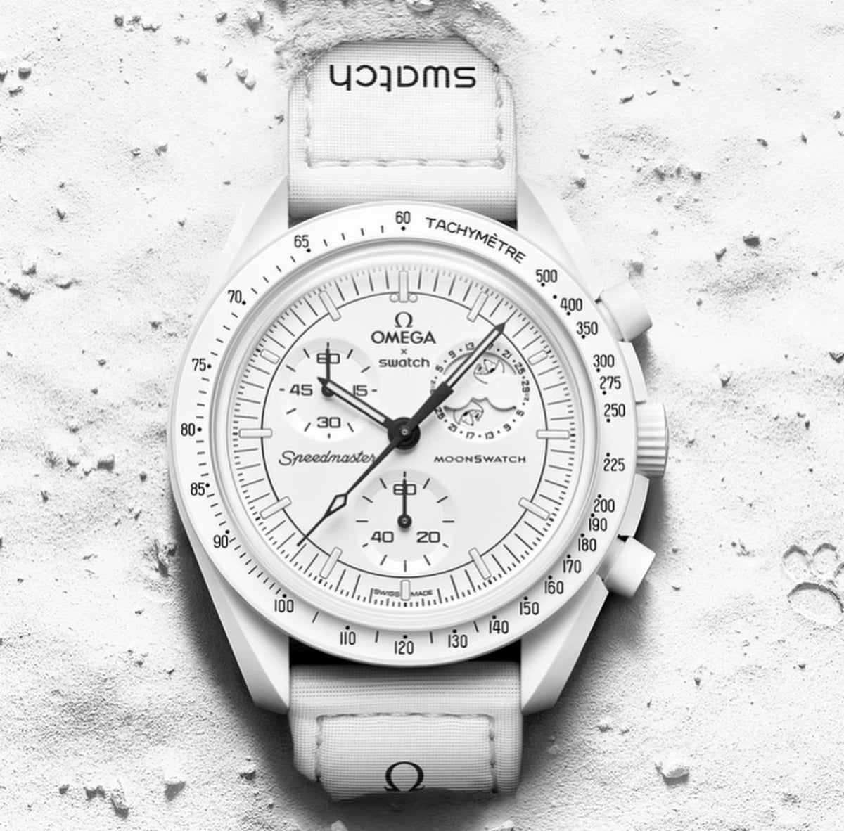 RELOJ OMEGA X SWATCH MOONSWATCH SNOOPY BIOCERÁMICA