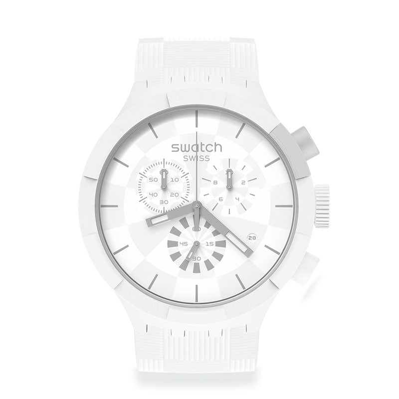 Reloj Unisex  Swatch Chequered White SB02W400 Imagen principal del producto
